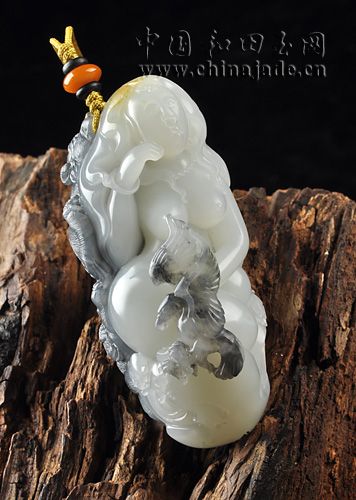 墨玉青花子料-“英雄無悔”