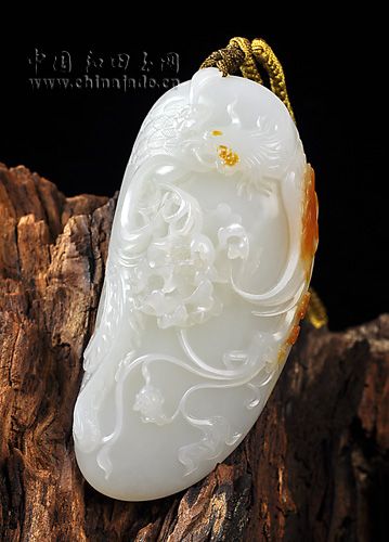 羊脂白玉子料-國色天香