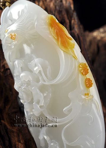 羊脂白玉子料-國色天香