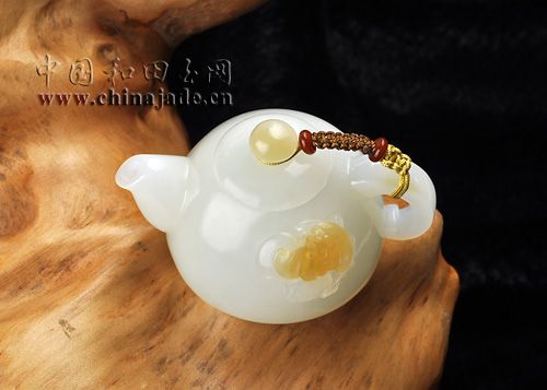 白玉-福壽把玩壺