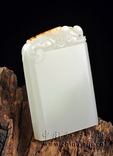 白玉子料-龍鳳呈祥(素牌)