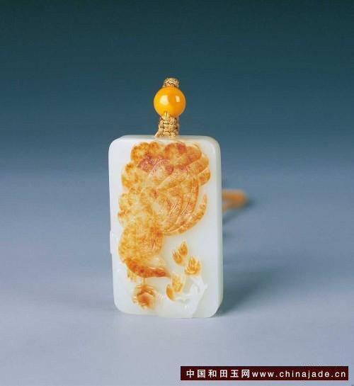 和田玉白玉鳳凰牌