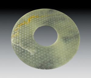 戰國 谷紋玉璧 戰國 谷紋玉璧