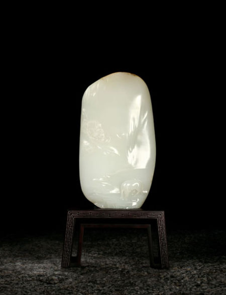 楊曦 和田玉籽料南山擺件