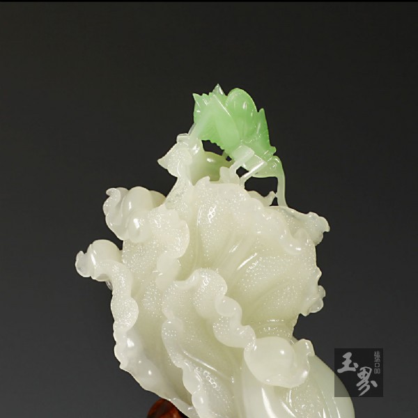 （翠青）白玉擺件-佰財