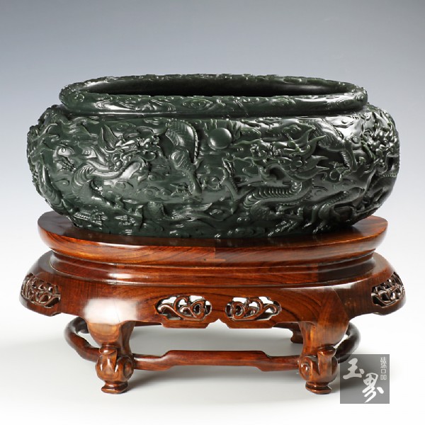 和田青玉-盤龍大玉海