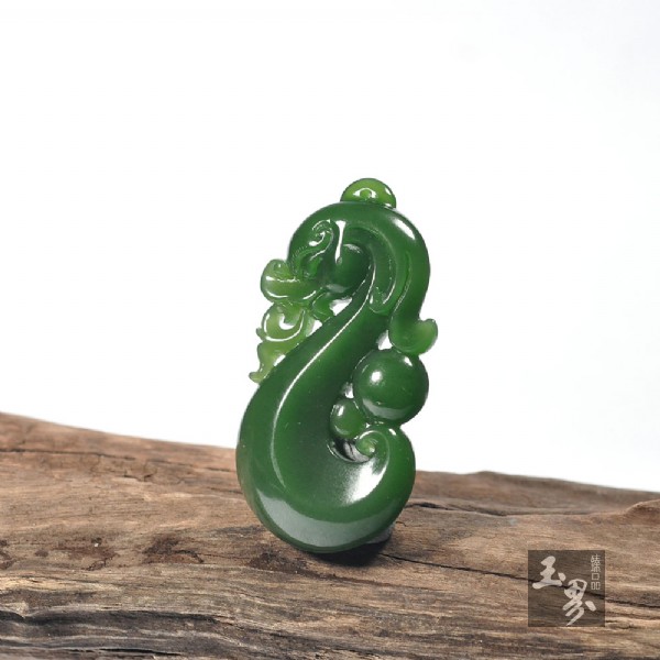 碧玉掛件-龍 