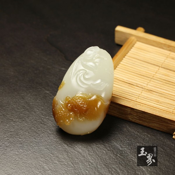 糖白玉掛件—金玉滿堂