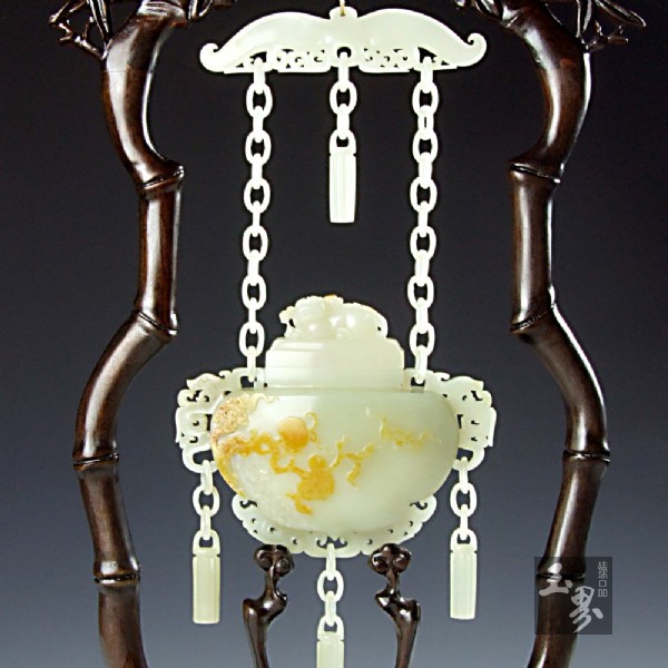 青白玉籽料-福壽