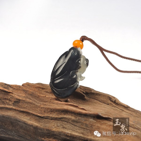 墨玉子料掛件-連升一甲 