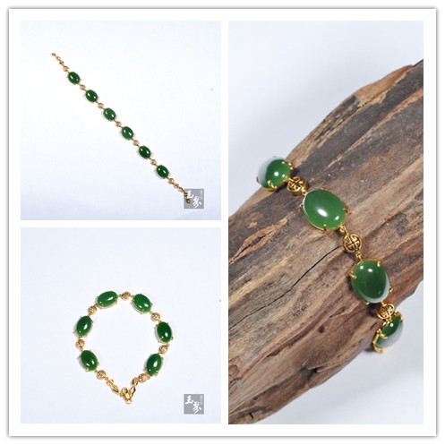 18k金碧玉-手鏈 