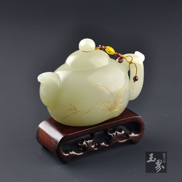 白玉籽料-把玩壺 