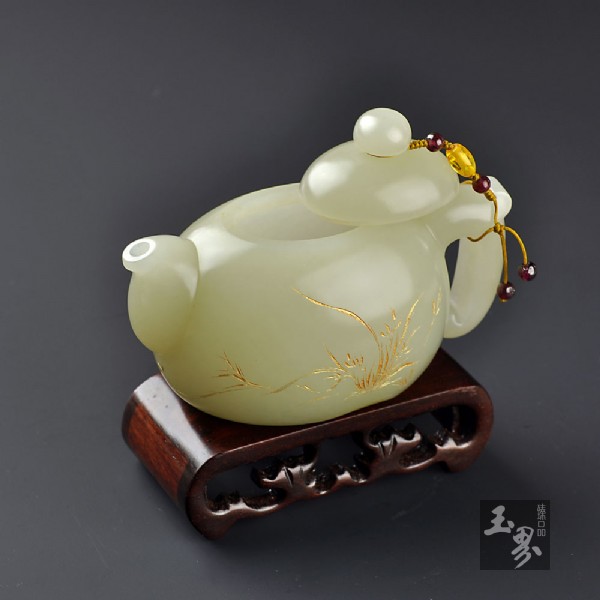 白玉籽料-把玩壺 