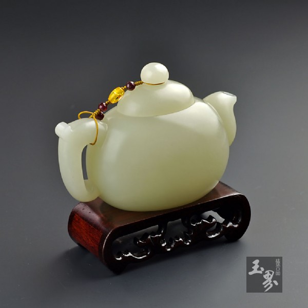 白玉籽料-把玩壺 