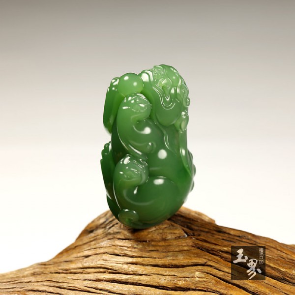 碧玉掛件-貔貅 