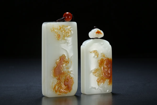 趙顯志-和田玉籽料金谷蘭亭對牌