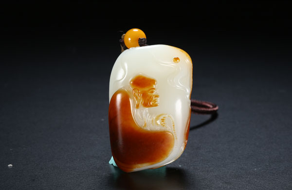 林國華-和田玉籽料禪宗把件