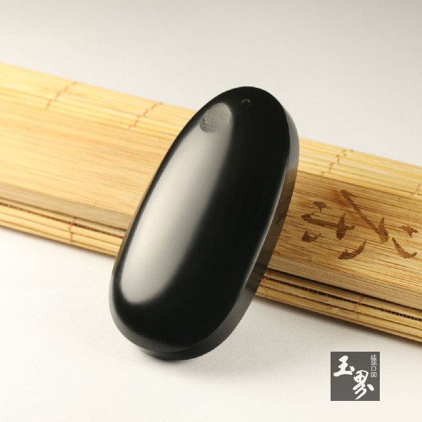 青玉子料把牌-國色天香