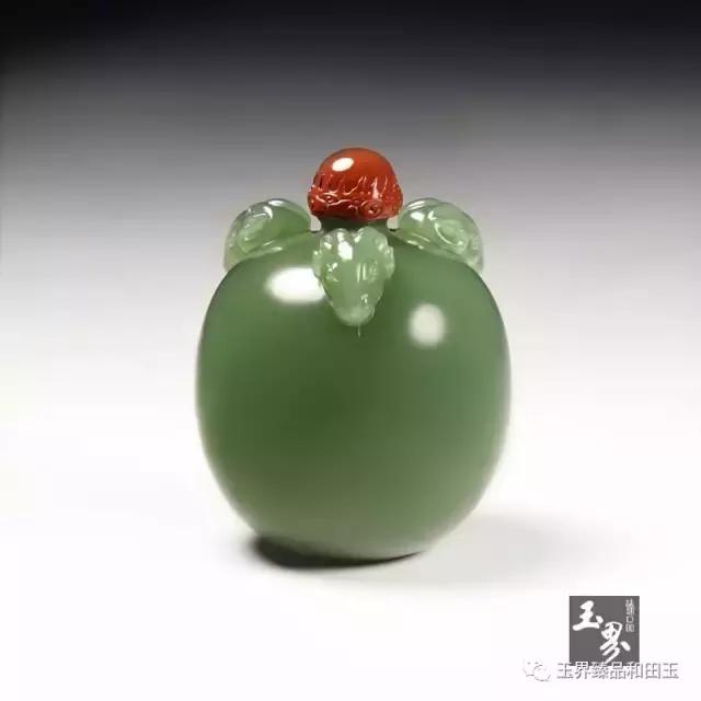 碧玉-三羊開泰鼻煙壺