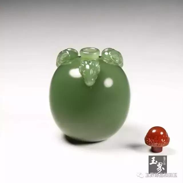 碧玉-三羊開泰鼻煙壺