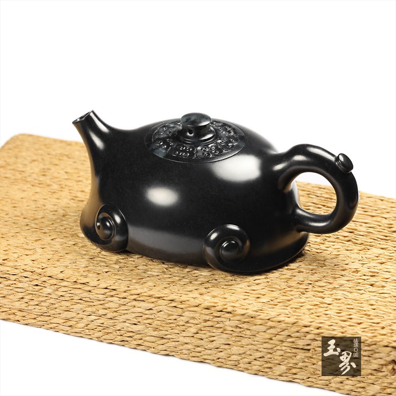 墨玉-祥云如意壺