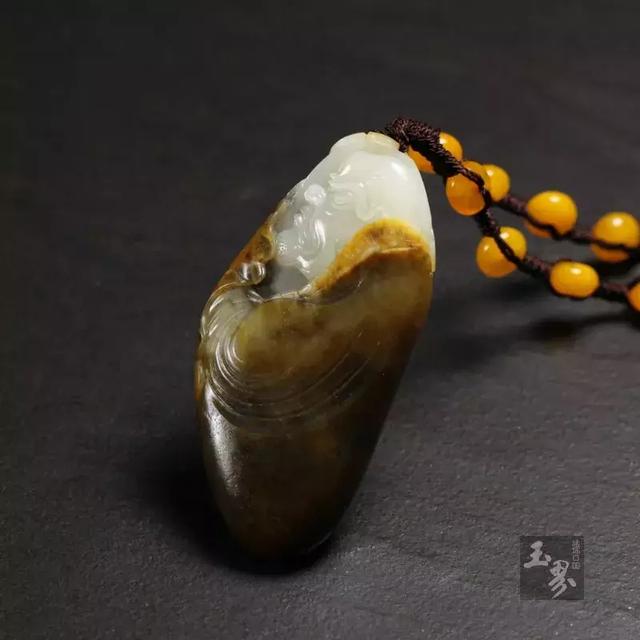 白玉子料把件-達(dá)摩悟道