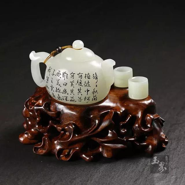 靜茗清趣——和田玉茶具